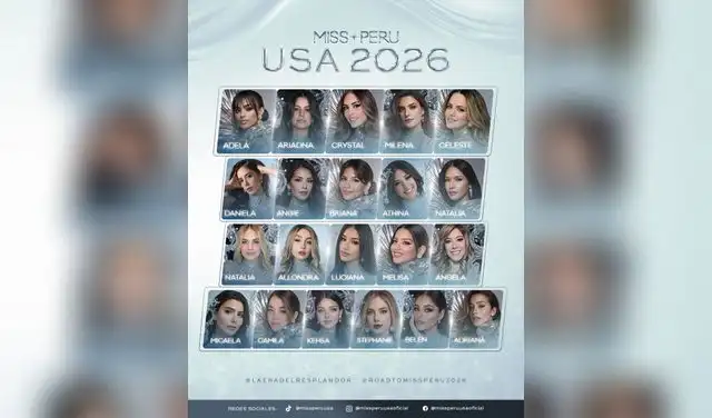 Todas las candidatas del Miss Perú USA 2026