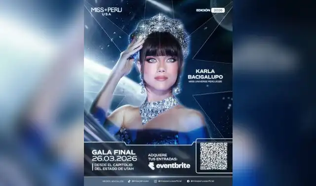 Karla Bacigalupo entregará la corona a su sucesora en la final del Miss Perú USA 2026