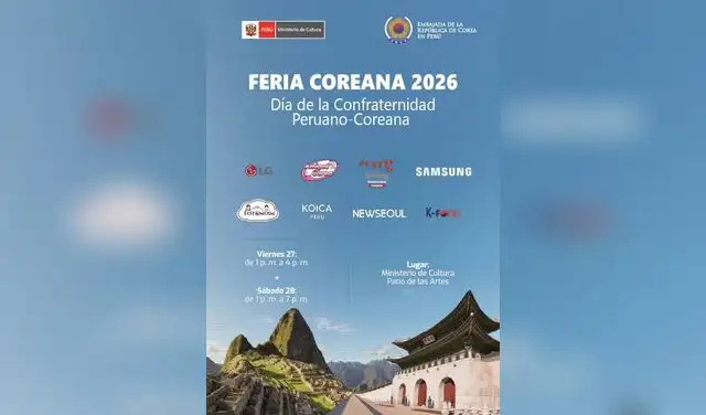Feria Coreana 2026 se celebrará el 27 y el 28 de marzo