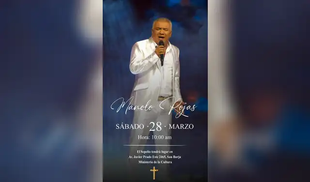 Manolo Rojas será velado en el Gran Teatro Nacional. Foto: captura Instagram