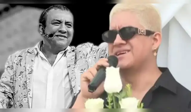 Hijo de Manolo Rojas llora ante abucheos por enterrarlo en Lima.