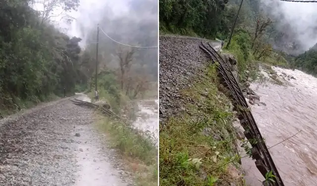 Huaico en Machu Picchu provoca suspensión de trenes en ruta turística Huaico en Machu Picchu provoca suspensión de trenes en ruta turística