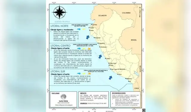 Oleajes anómalos se registrarán a lo largo de la zona costera Oleajes anómalos se registrarán a lo largo de la zona costera