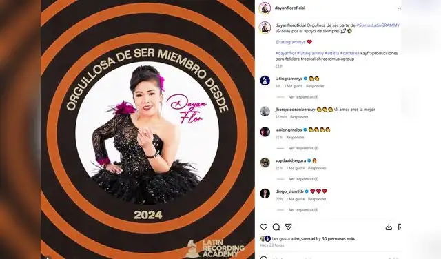 ¡Arriba Perú! Cantante peruana Dayan Flor es la primera artista folclórica en convertirse miembro de los Latin Grammy