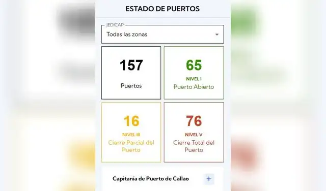 92 puertos cerrados total o parcialmente a la mañana del 2 de abril