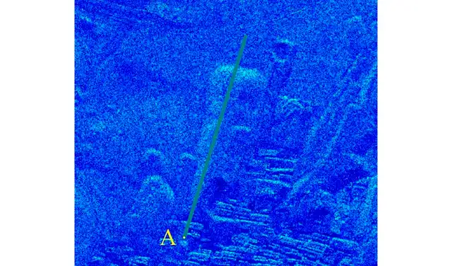 Escaneos preliminares captaron una estructura que parece reflejar la Gran Esfinge. Foto: Matt Beall Limitless