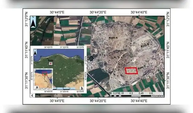 La estructura religiosa fue hallada sin necesidad de excavaciones iniciales. Foto: M.A.R. Abouarab