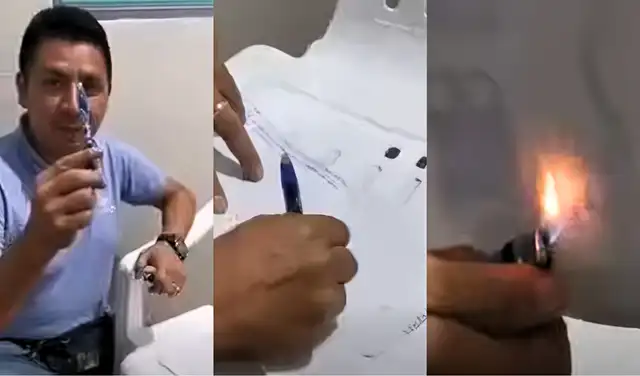 Capturas del video viralizado en redes sociales. Foto: Facebook