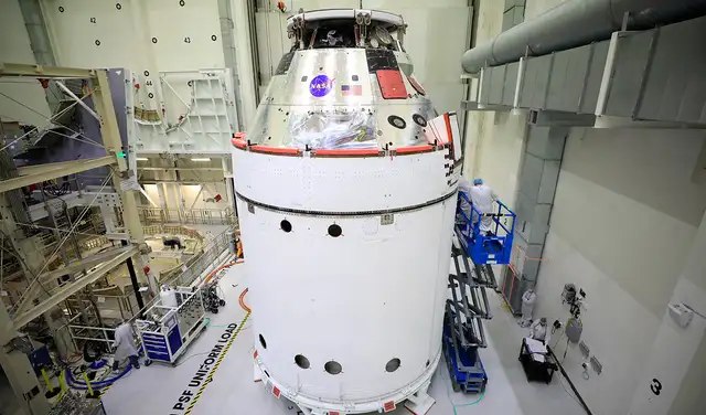 La cápsula Orión utilizada en el programa Artemis. Foto: NASA