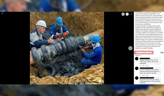 Publicación con mayor interacción en redes sociales. Foto: Facebook