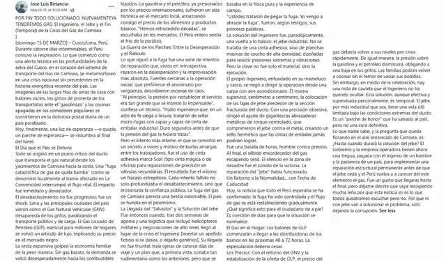 Descripción que acompañaba el material viralizado. Foto: Facebook