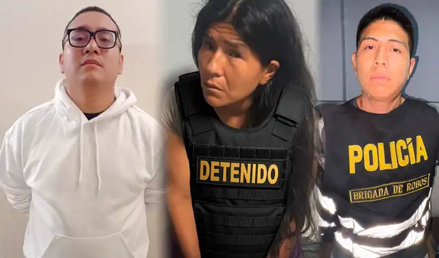 Los detenidos tras el asalto en la Costa Verde
