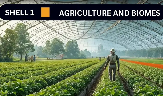 La nave permitirá ambientes dedicados a la producción de alimentos. Foto: Proyecto Hyperion