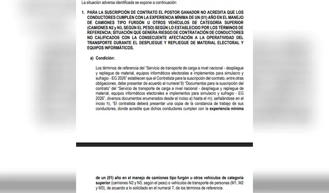 Informe de la Contraloría