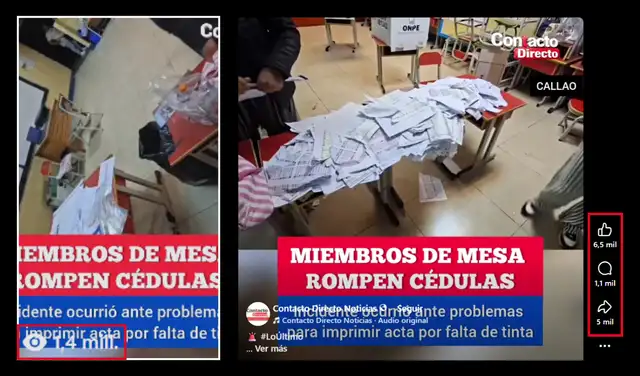 Publicación con mayor interacción en redes sociales. Foto: Facebook