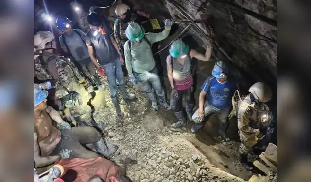 Mineros artesanales rescatados sin heridos ni pérdidas humanas