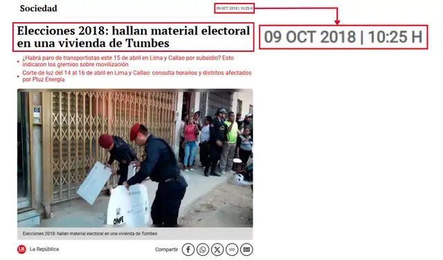 La República cubrió el caso el 9 de octubre de 2018. Foto: La República La República cubrió el caso el 9 de octubre de 2018. Foto: La República