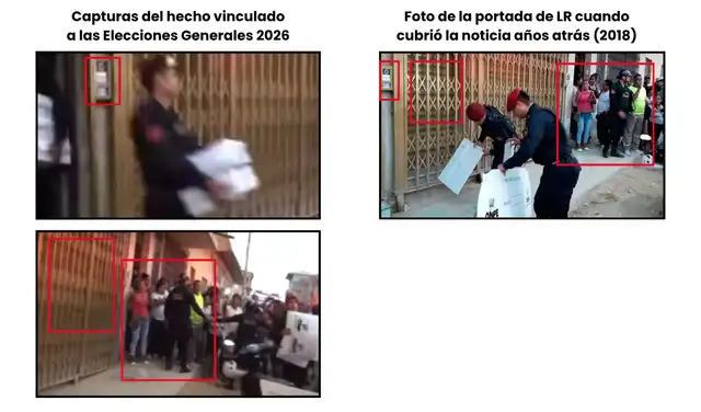 Comparación entre ambos materiales. Foto: Composición LR Comparación entre ambos materiales. Foto: Composición LR