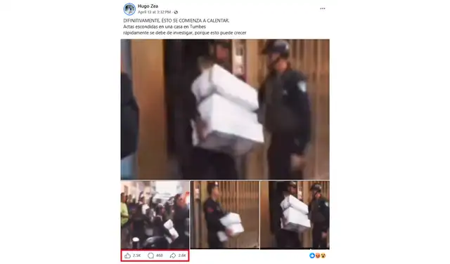 Una de las publicaciones con mayor interacción en redes sociales. Foto: Facebook