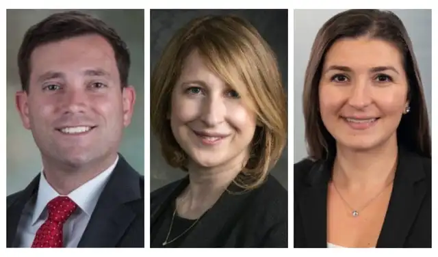 Funcionarios de Lockheed Martin que llegaron a Lima para la firma del contrato: Jonathan Pillsbury, Tara Lause y Meghan Lenhard.  