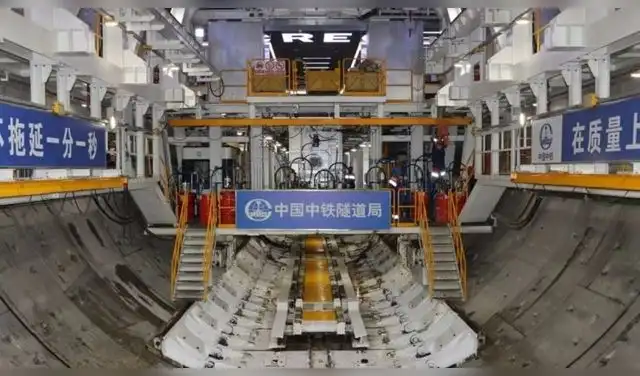 El túnel tiene como objetivo reducir los tiempos de viaje entre las principales ciudades a lo largo del río Yangtsé. Foto: China Railway Tunnel Group/PRNewswire.