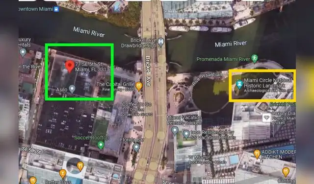 El cuadro verde señala un descubrimiento de hace 7.000 años, que contrasta con el emblemático 