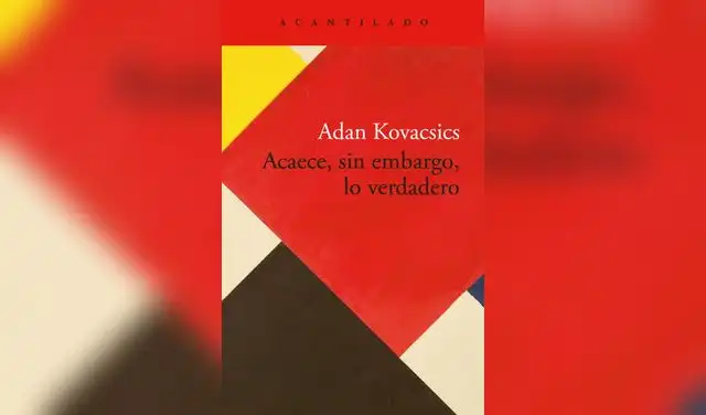 "Acaece, sin embargo, lo verdadero" (Acantilado). Imagen: Difusión.  