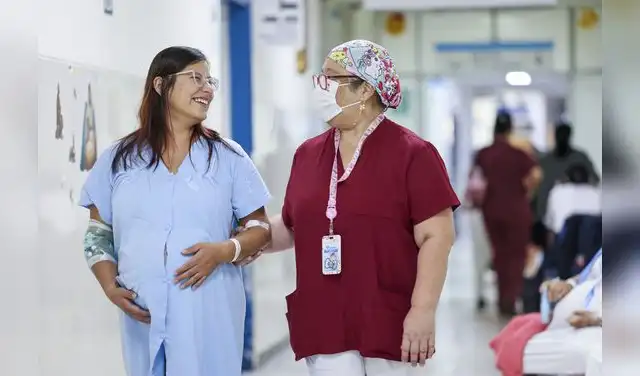 Paciente fue acompañada por especialistas durante su gestación.