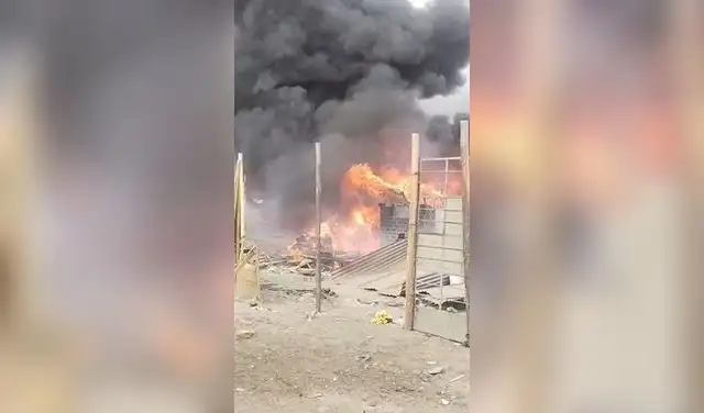 El fuego consumió las viviendas de seis familias