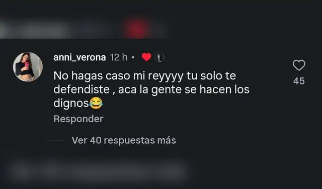 Rodrigo Brand apoya comentarios en Instagram.