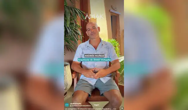 Andrés Muñoz es identificado como fundador de ÄMAK Vichayito.