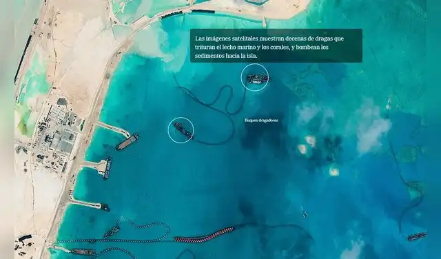 Registros satelitales confirman una expansión acelerada que duplica a Woody Island. Foto: The New York Times