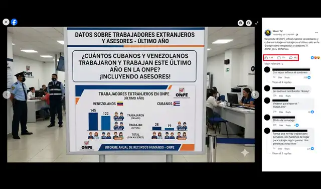 Una de las publicaciones con más interacción en redes sociales. Foto: Facebook