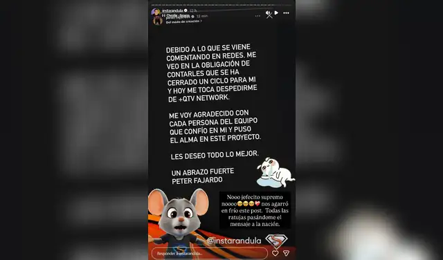 Samuel Suárez sorprendido tras anuncio de Peter Fajardo