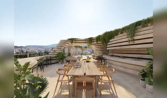 La torre posee 32 niveles con una panorama de las montañas en Ecuador. Foto: Archdaily