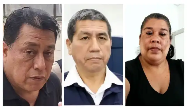 Implicados. José Samamé, Juan Phang e Hilda Otoya, concertaron voluntades para que Galaga ganara el contrato de S/6,3 millones. Foto: difusión  