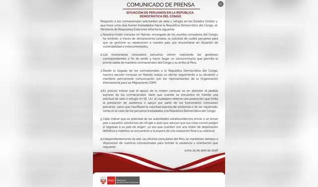 Comunicado de la Cancillería Comunicado de la Cancillería