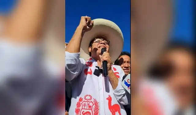 El “cuco”. Cuando Roberto Sánchez superó a López Aliaga, asustó a los militares y apresuraron el contrato. Foto: difusión  