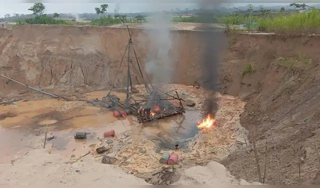Destrucción de campamentos clandestinos en Madre de Dios: Acción conjunta de la FEMA