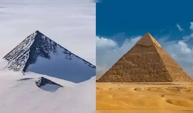 Estas son las similitudes entre la 'pirámide' de la Antártida y la de Egipto a simple vista. Foto: A24
