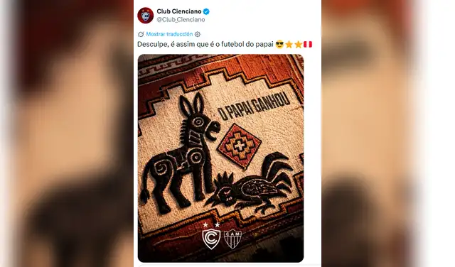 Publicación de Cienciano. Foto: Twitter/Cienciano  