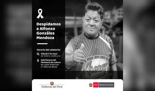 Velorio de 'Pompinchú' será este sábado 2 de mayo