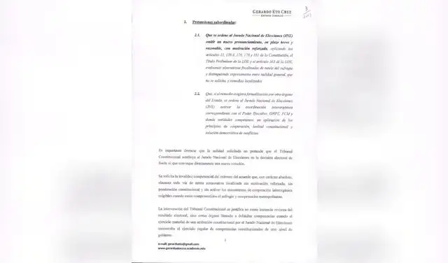 La demanda no superaría el control de legalidad y motivación