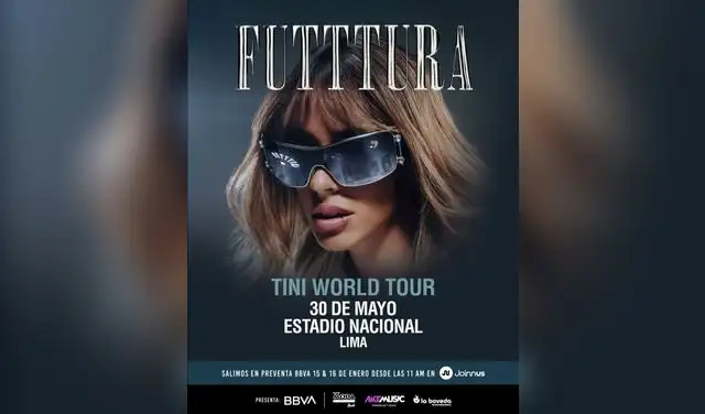 Tini confirma concierto en Perú 2026 Tini confirma concierto en Perú 2026