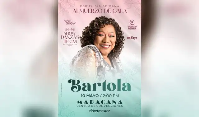 Bartola prepara almuerzo para las mamás en su día. Foto: difusión