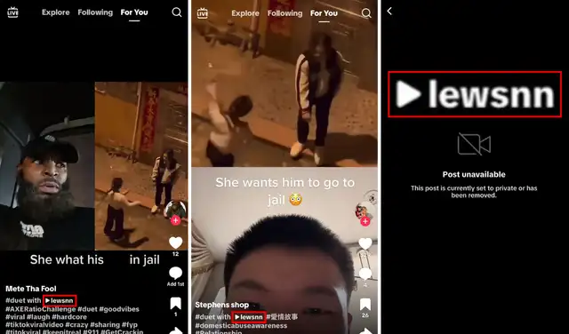 Usuarios de TikTok que hicieron dúos con el video original. Foto: TikTok