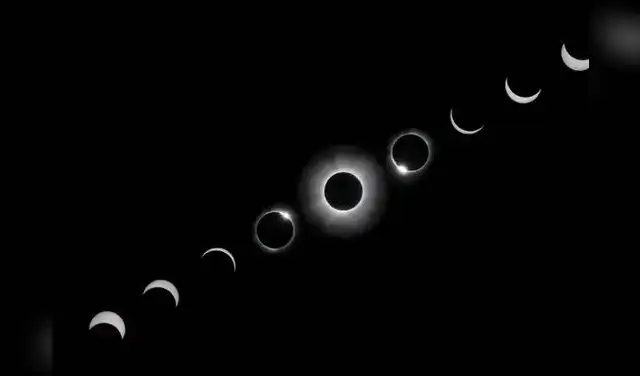 Un eclipse puede durar entre 2 y 3 horas. Foto: NASA
