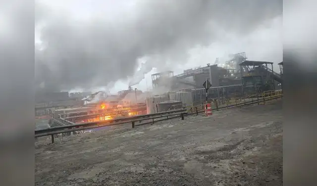 Emergencia en planta procesadora de zinc