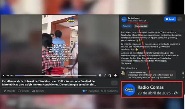 Video de estudiantes tomando una facultad de la sede de Chilca de la UNMSM circula en internet desde 2025
