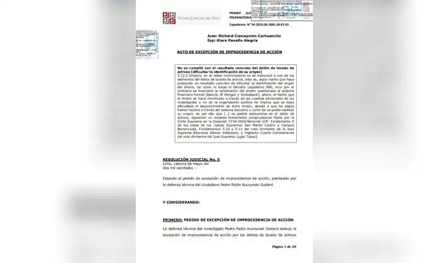 Resolución del juez Richard Concepción a favor de PPK